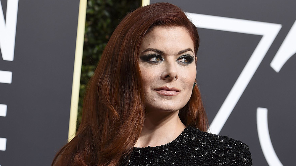Mandatory Credit: Photo by Jordan Strauss/Invision/AP/REX/Shutterstock (9309494an) Debra Messing arrives at the 75th annual Golden Globe Awards at the Beverly Hilton Hotel, in Beverly Hills, Calif 75th Annual Golden Globe Awards - Arrivals, Beverly Hills, USA - 07 Jan 2018